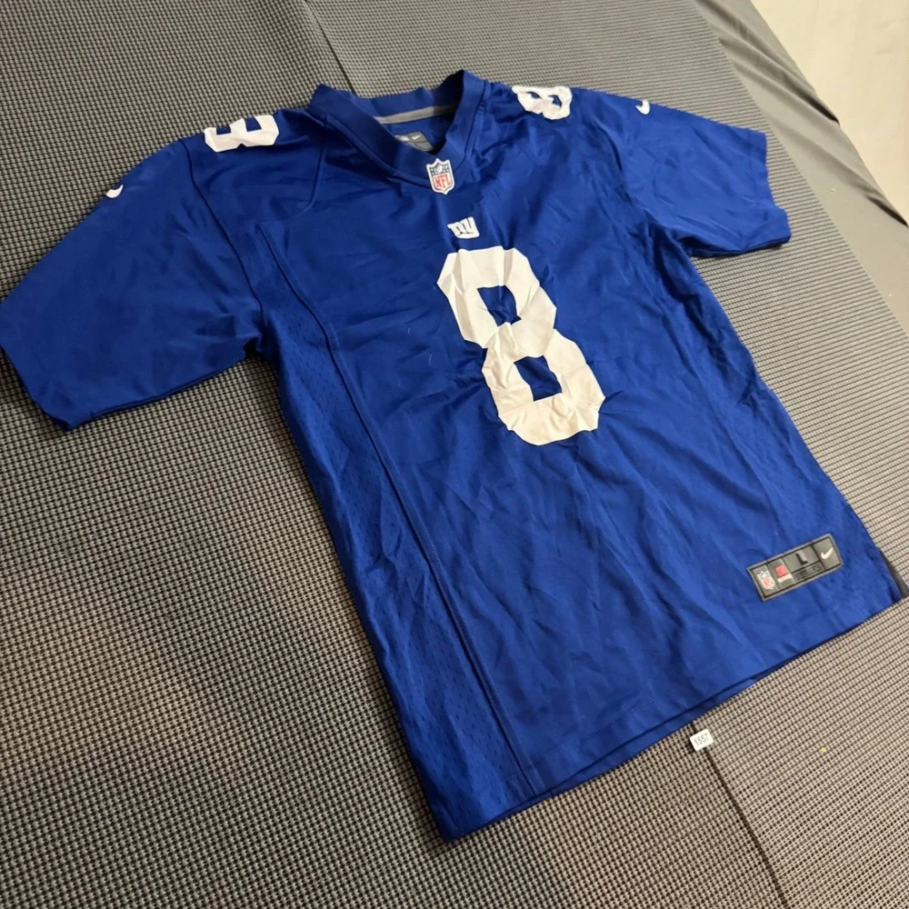 Nike NFL New York Giants Daniel Jones 8 Jersey Youth Large Blue Football